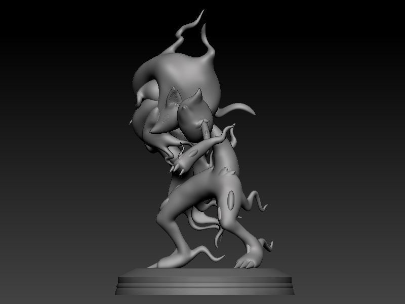 pokemon hisui zoroark 3D print model_6
