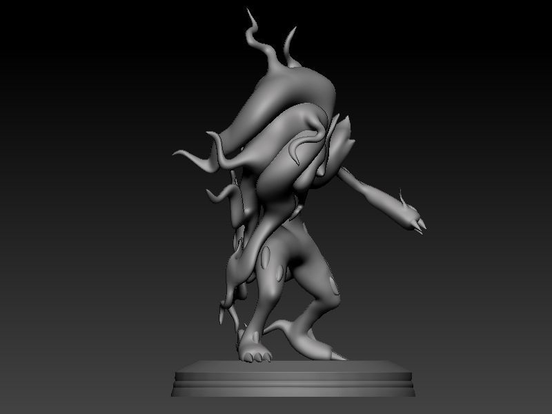 pokemon hisui zoroark 3D print model_8