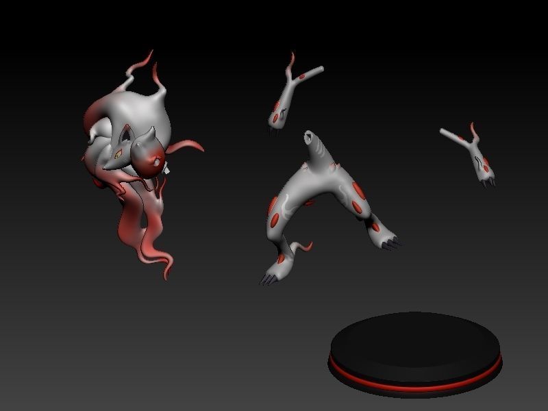 pokemon hisui zoroark 3D print model_3