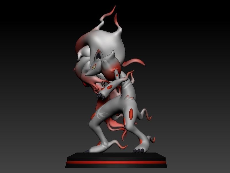 pokemon hisui zoroark 3D print model_5