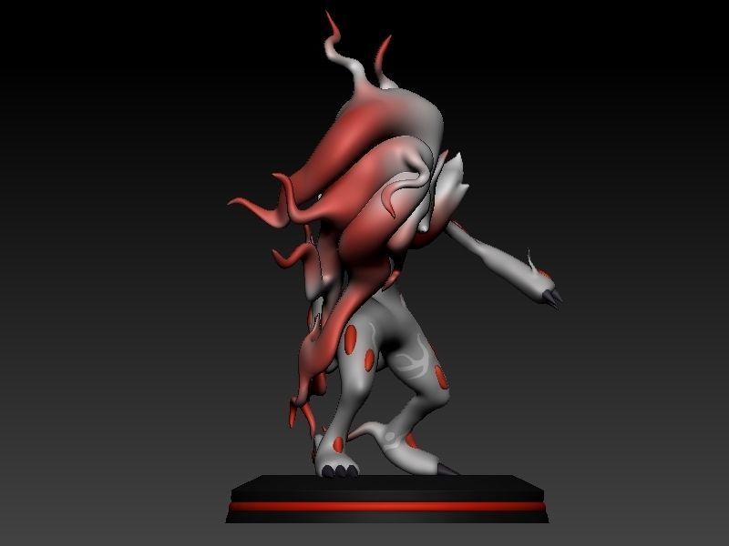 pokemon hisui zoroark 3D print model_7