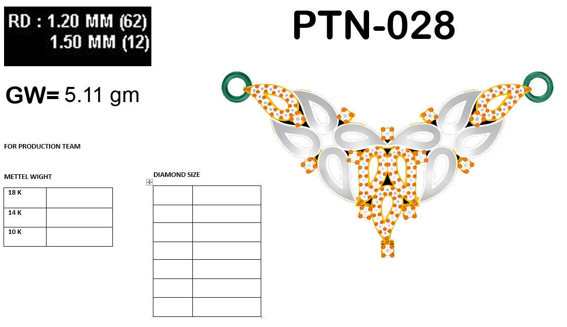 Bridal Necklace 3D print model_10