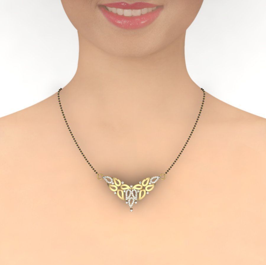 Bridal Necklace 3D print model_6