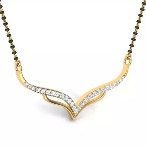 Luxury Necklace With Diamonds  3D print model