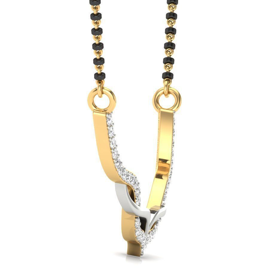 Diamond Necklace For Ladies 3D print model_9