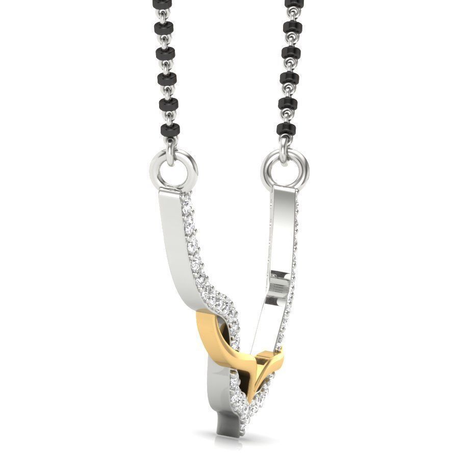 Diamond Necklace For Ladies 3D print model_5