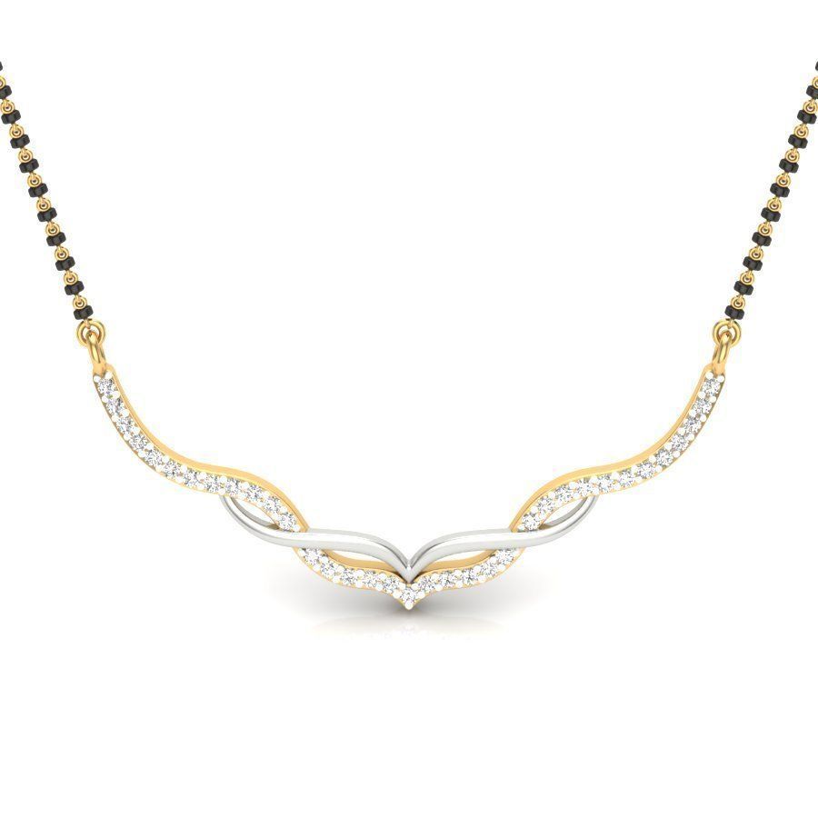 Diamond Necklace For Ladies 3D print model_8
