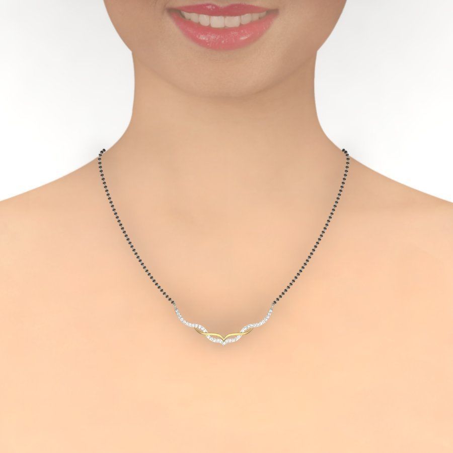 Diamond Necklace For Ladies 3D print model_1