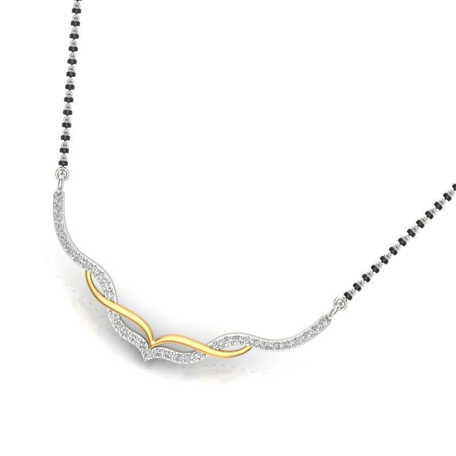 Diamond Necklace For Ladies 3D print model_6