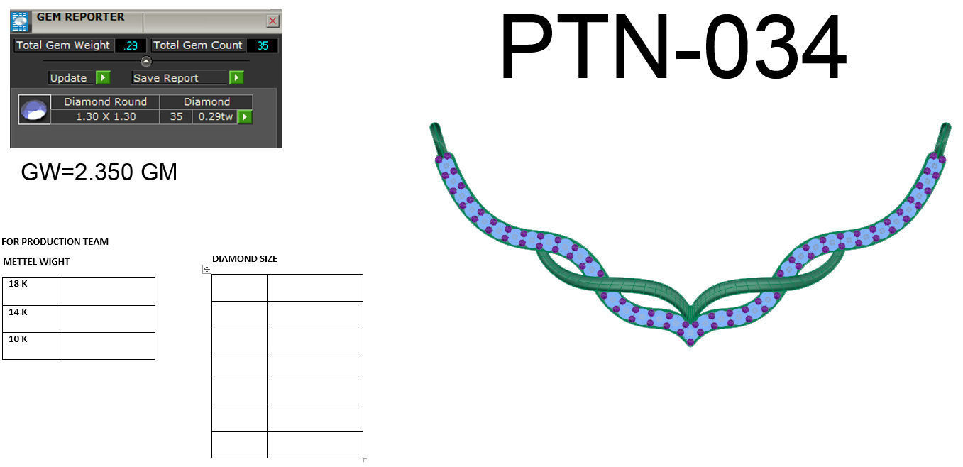 Diamond Necklace For Ladies 3D print model_10