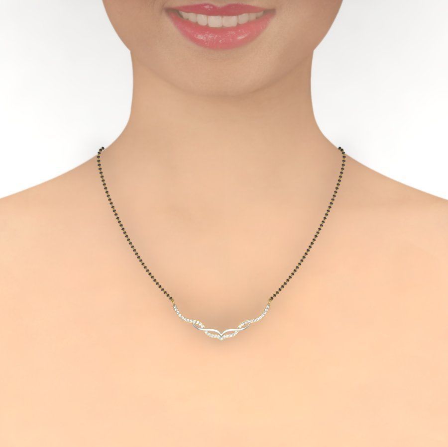 Diamond Necklace For Ladies 3D print model_7