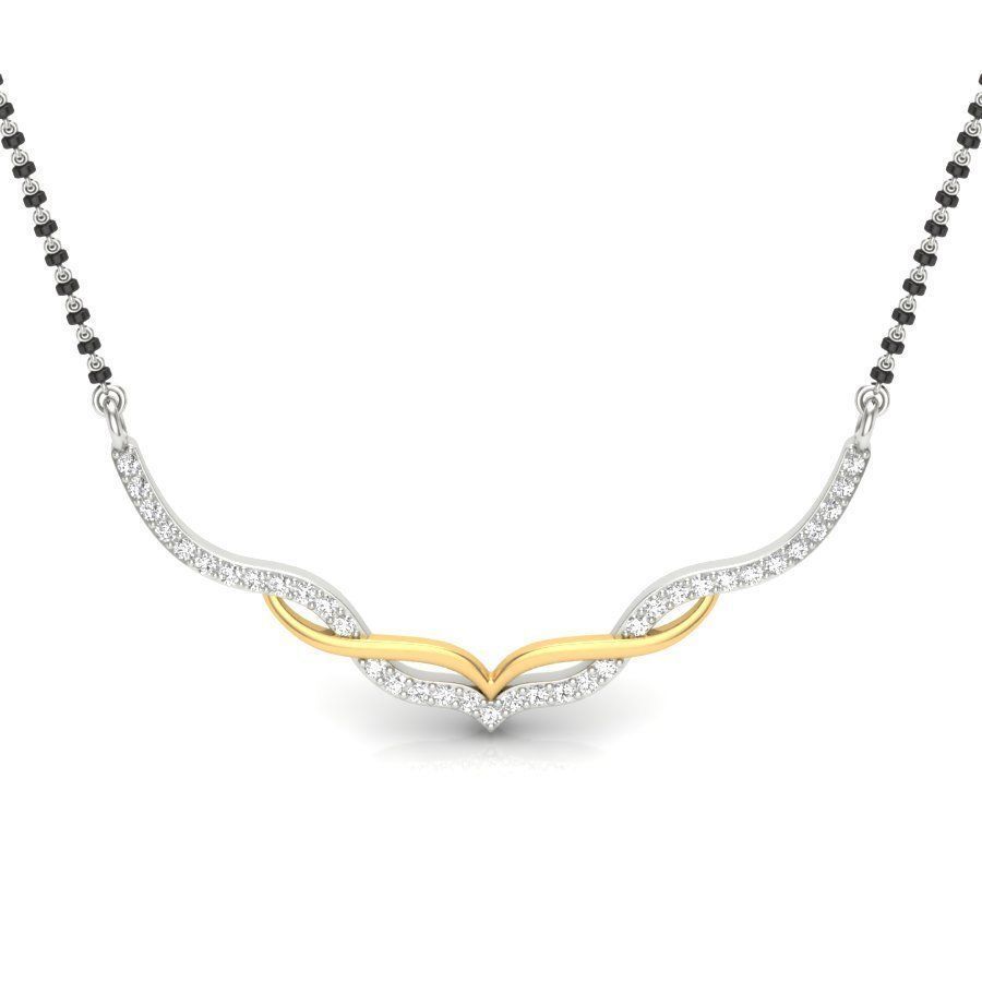Diamond Necklace For Ladies 3D print model_3