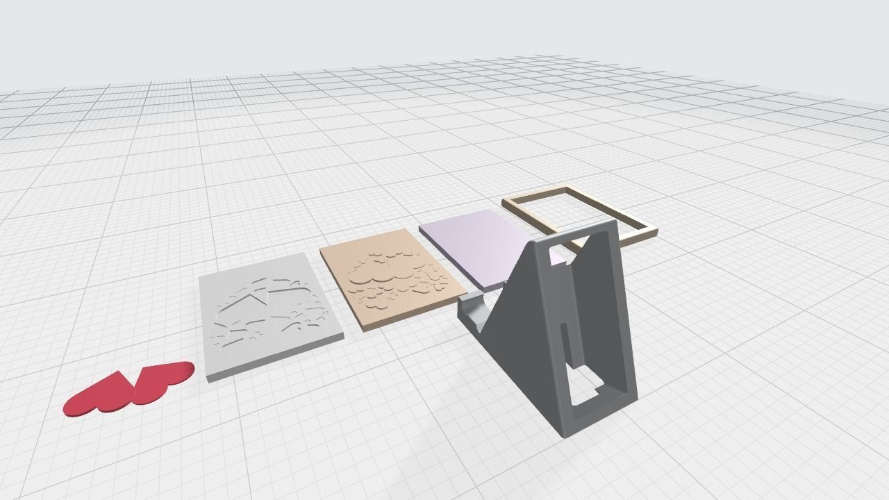 2 in 1 Tablet Stand with Picture Frame 3D print model_9