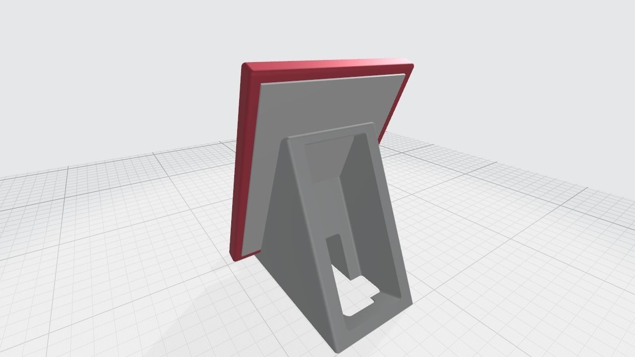 2 in 1 Tablet Stand with Picture Frame 3D print model_2