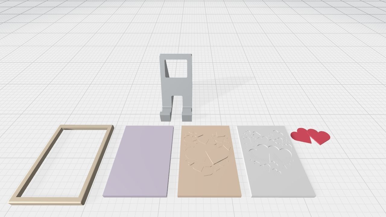 2 in 1 Tablet Stand with Picture Frame 3D print model_8