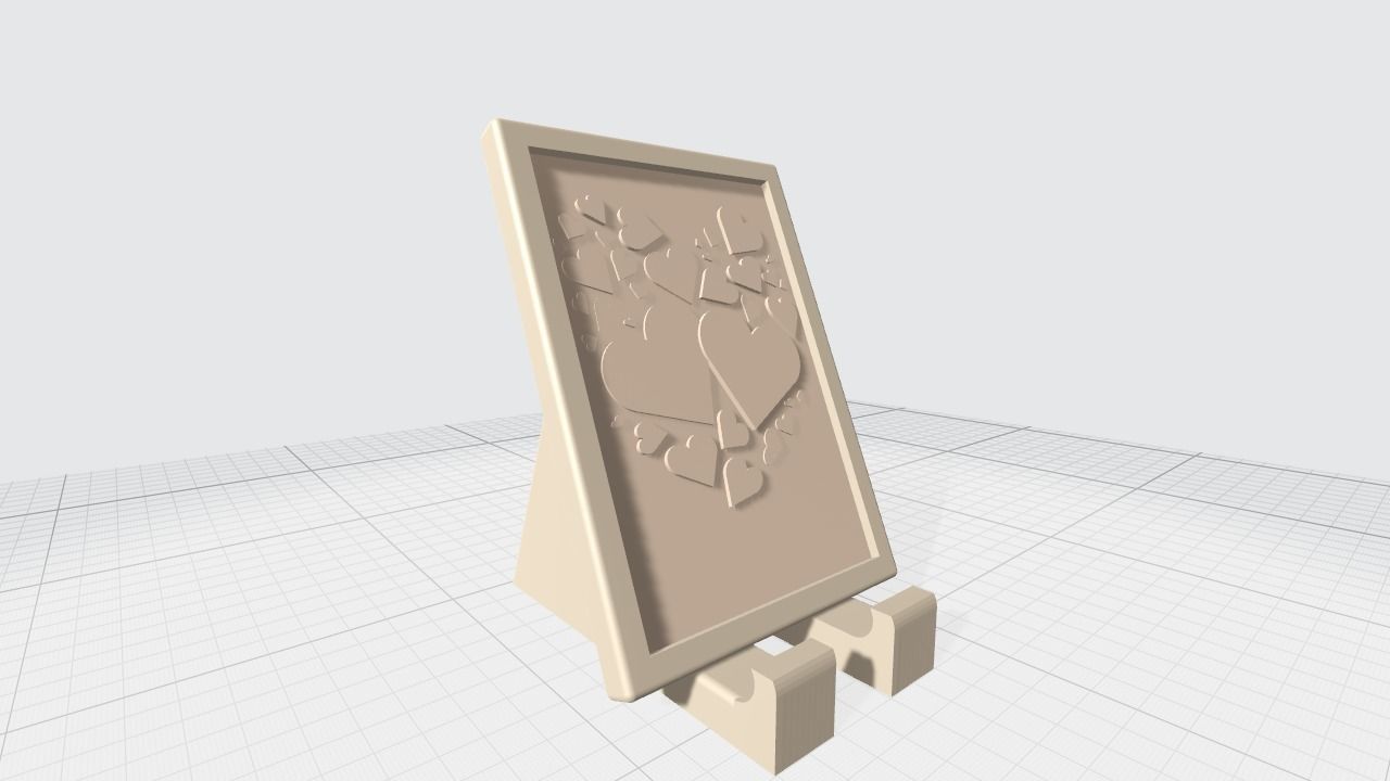 2 in 1 Tablet Stand with Picture Frame 3D print model_5