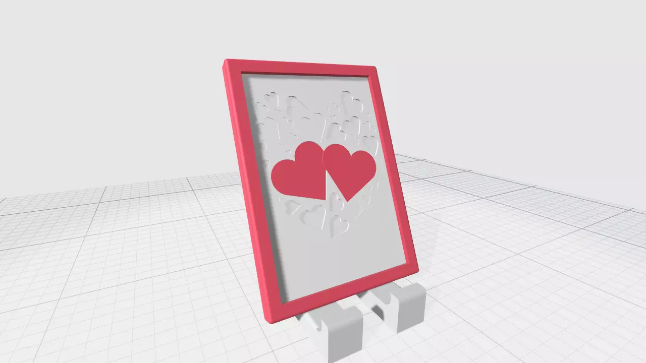 2 in 1 Tablet Stand with Picture Frame 3D print model_0