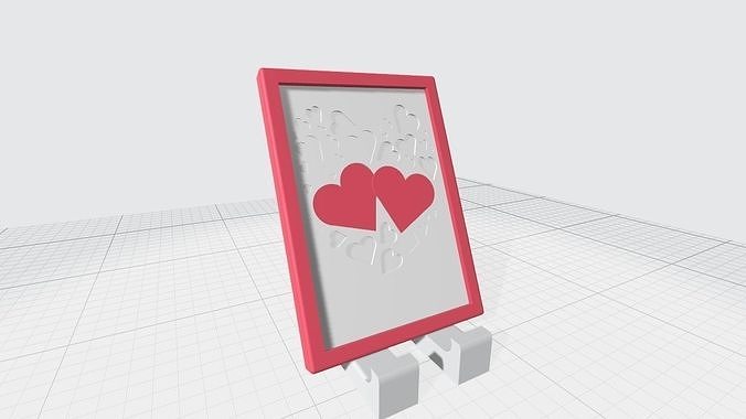 2 in 1 Tablet Stand with Picture Frame 3D print model