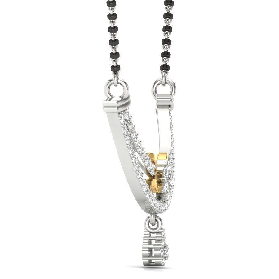 Diamond Necklace 3D print model_1