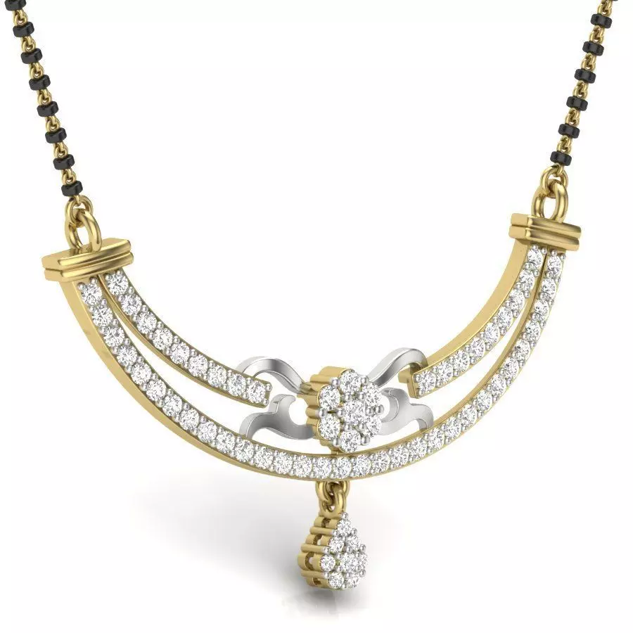 Diamond Necklace 3D print model_0