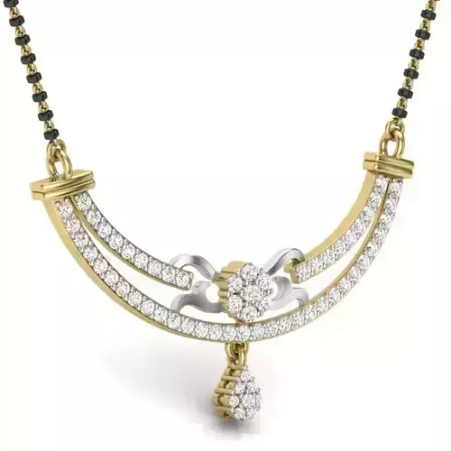 Diamond Necklace 3D print model Diamond Necklace 3D print model