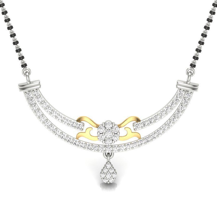 Diamond Necklace 3D print model_5