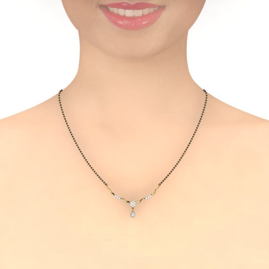 Diamond Necklace Set For Women 3D print model_7