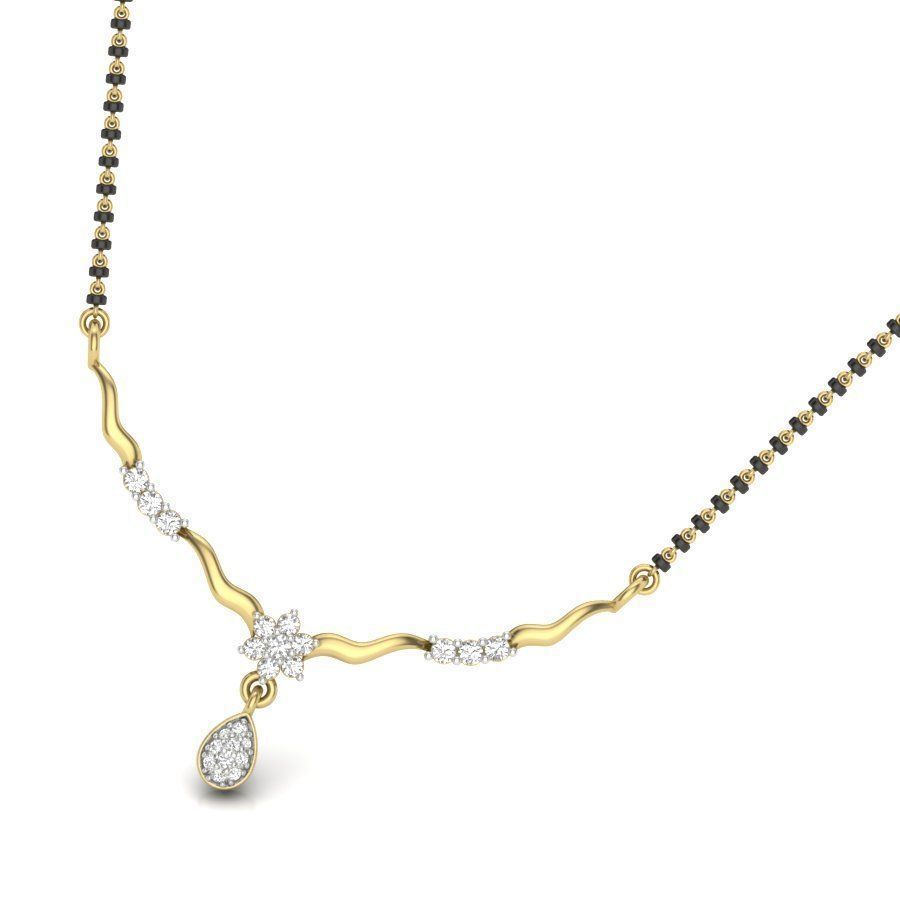 Diamond Necklace Set For Women 3D print model_2