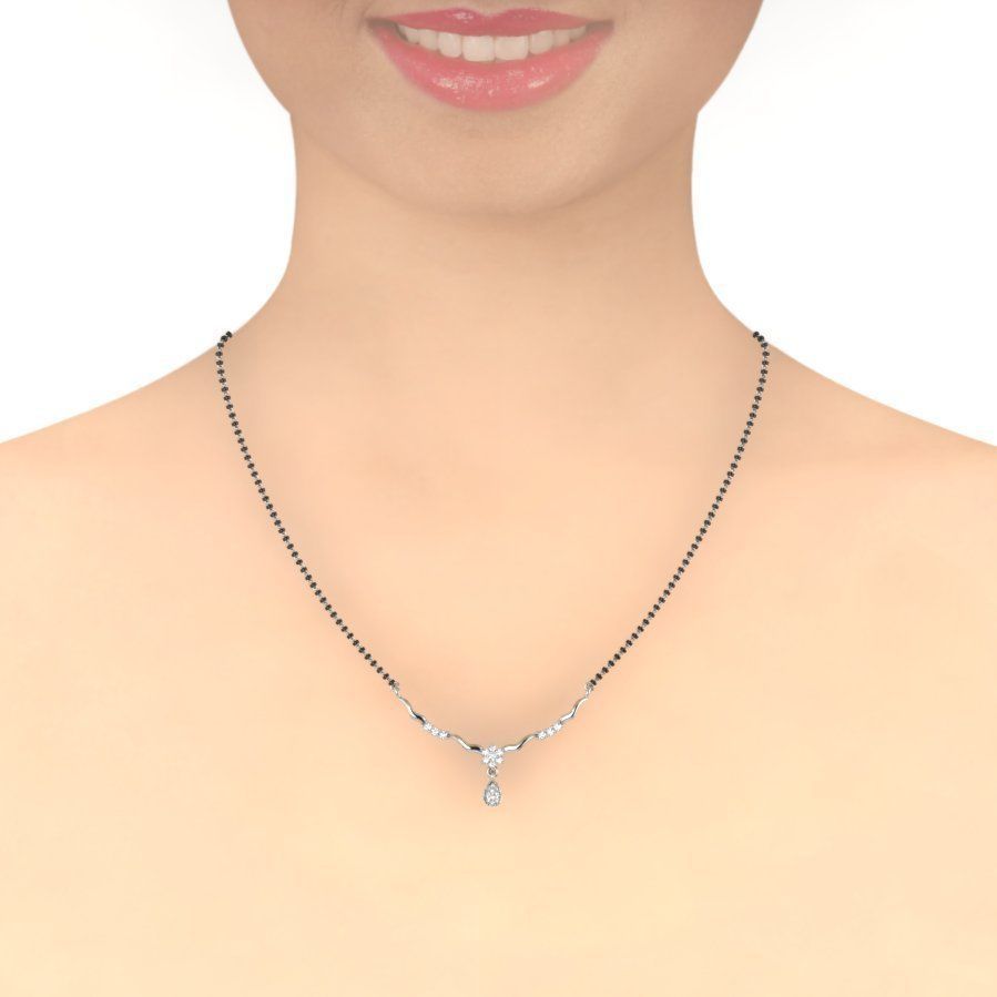 Diamond Necklace Set For Women 3D print model_1