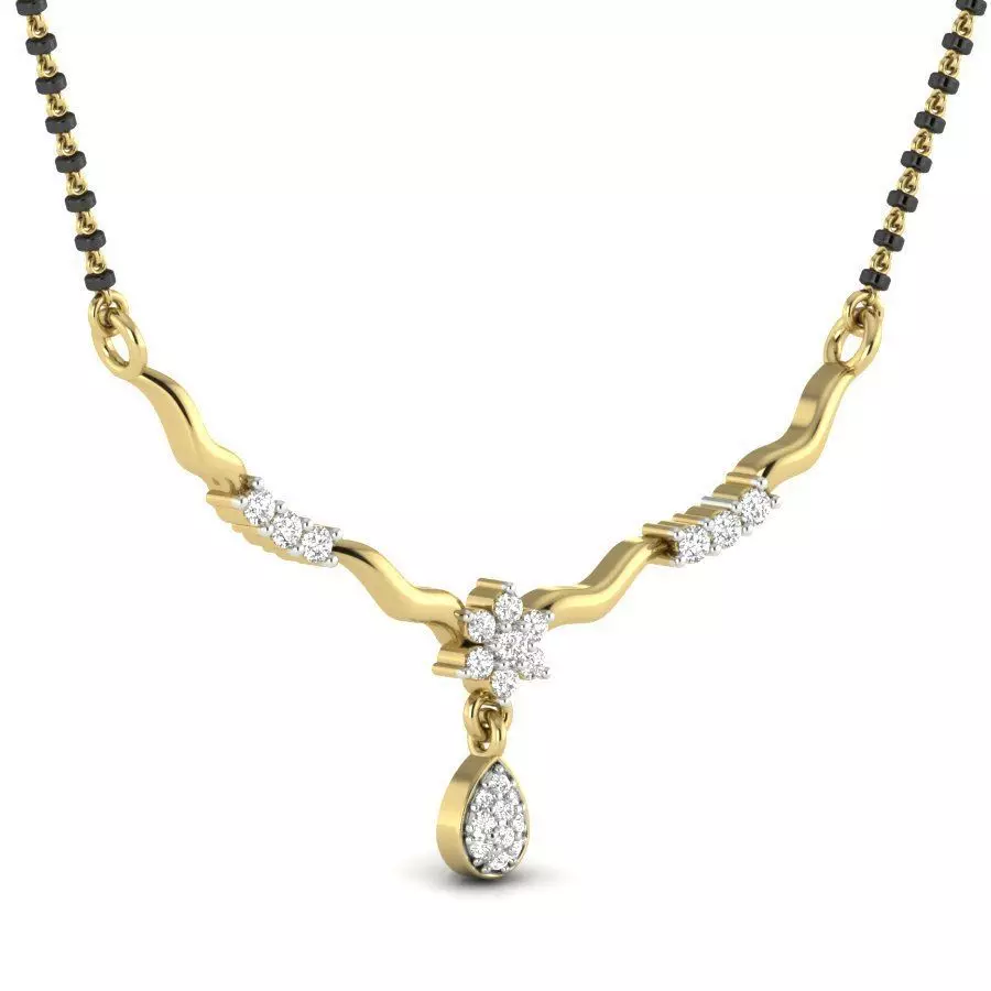 Diamond Necklace Set For Women 3D print model_0