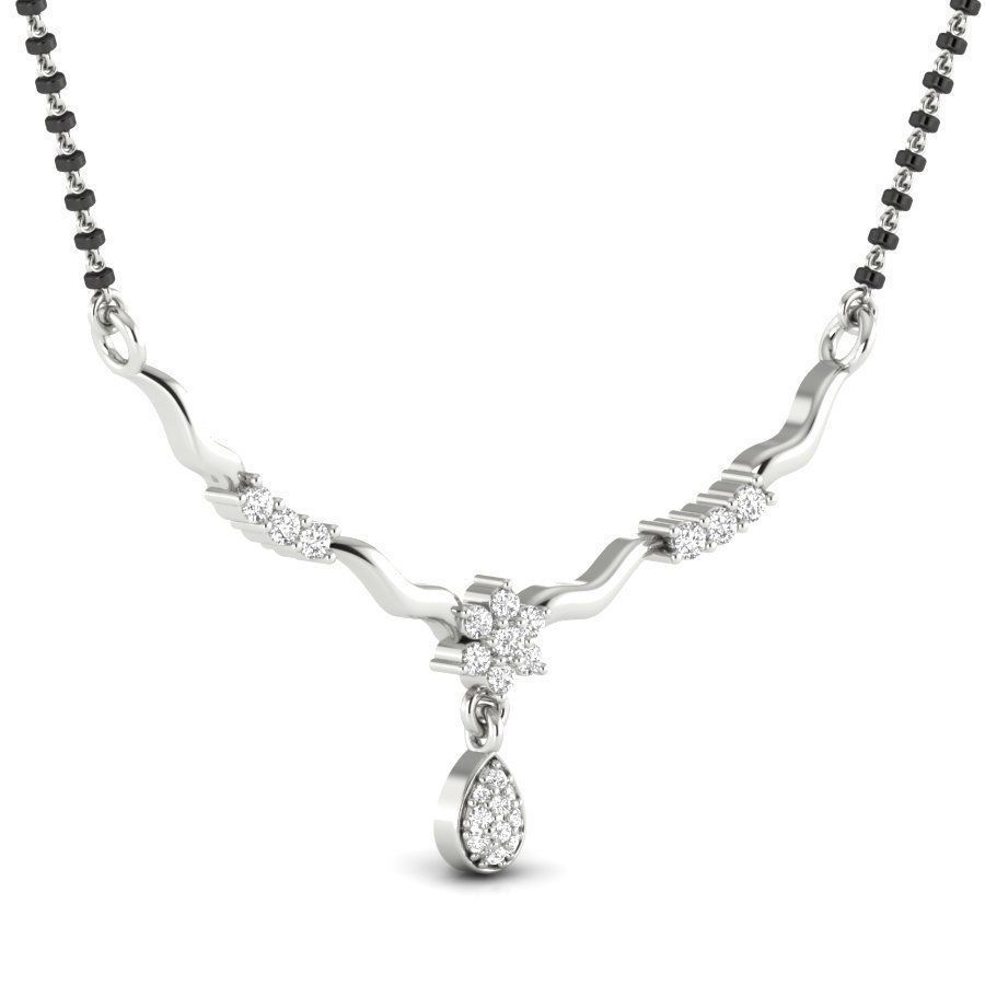 Diamond Necklace Set For Women 3D print model_4