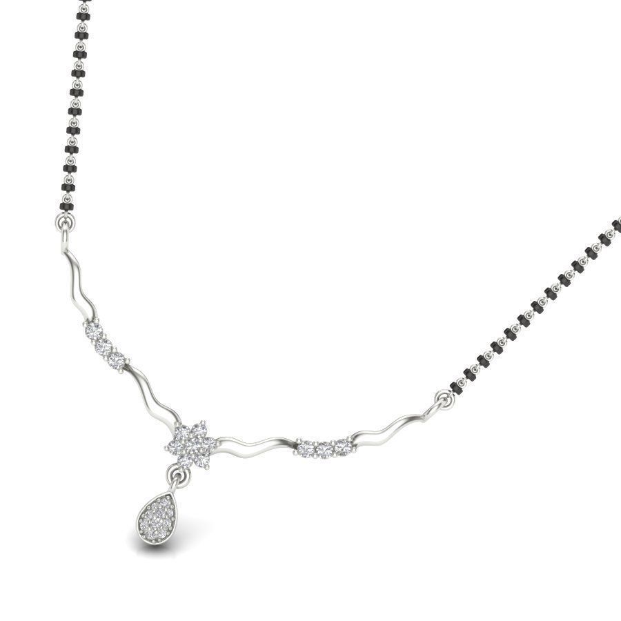 Diamond Necklace Set For Women 3D print model_6