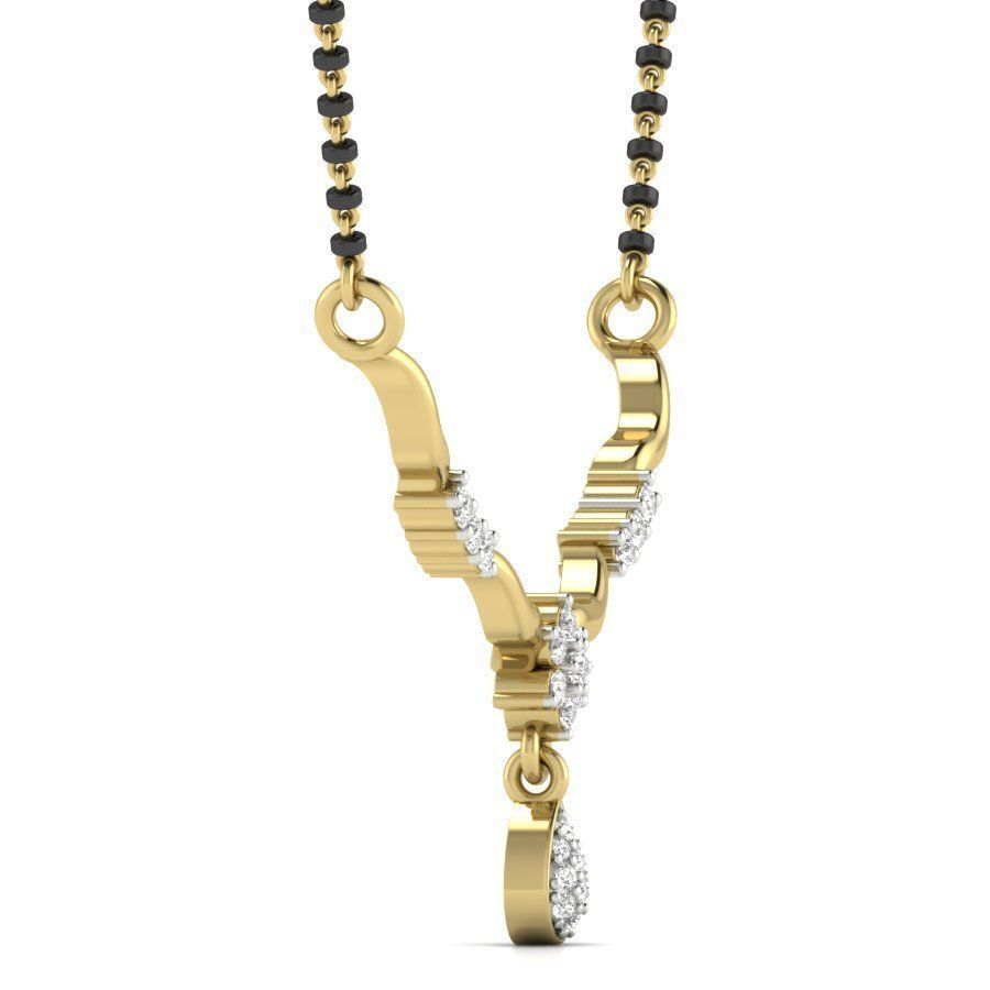 Diamond Necklace Set For Women 3D print model_9