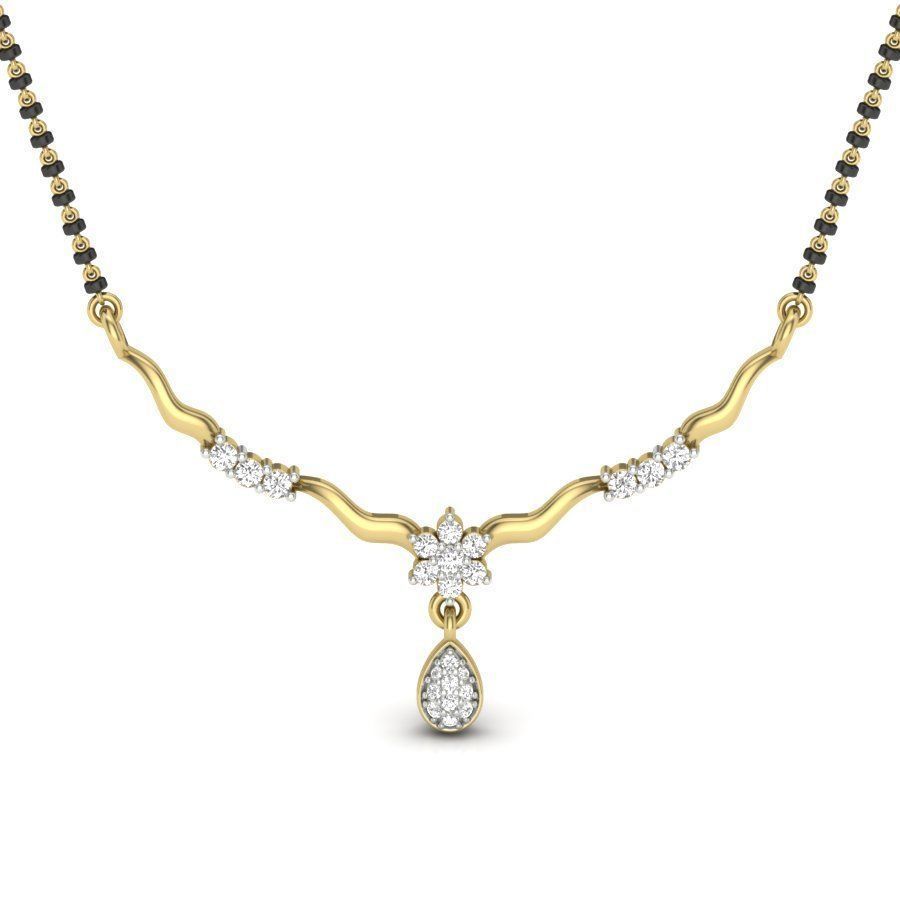 Diamond Necklace Set For Women 3D print model_8