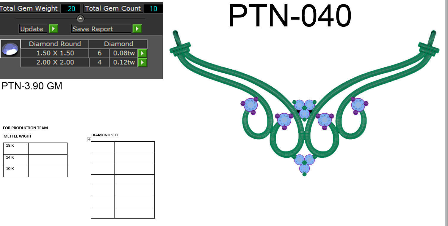 Bridal Necklace 3D print model 3D print model_10