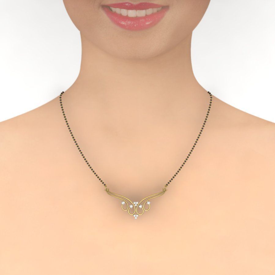 Bridal Necklace 3D print model 3D print model_7