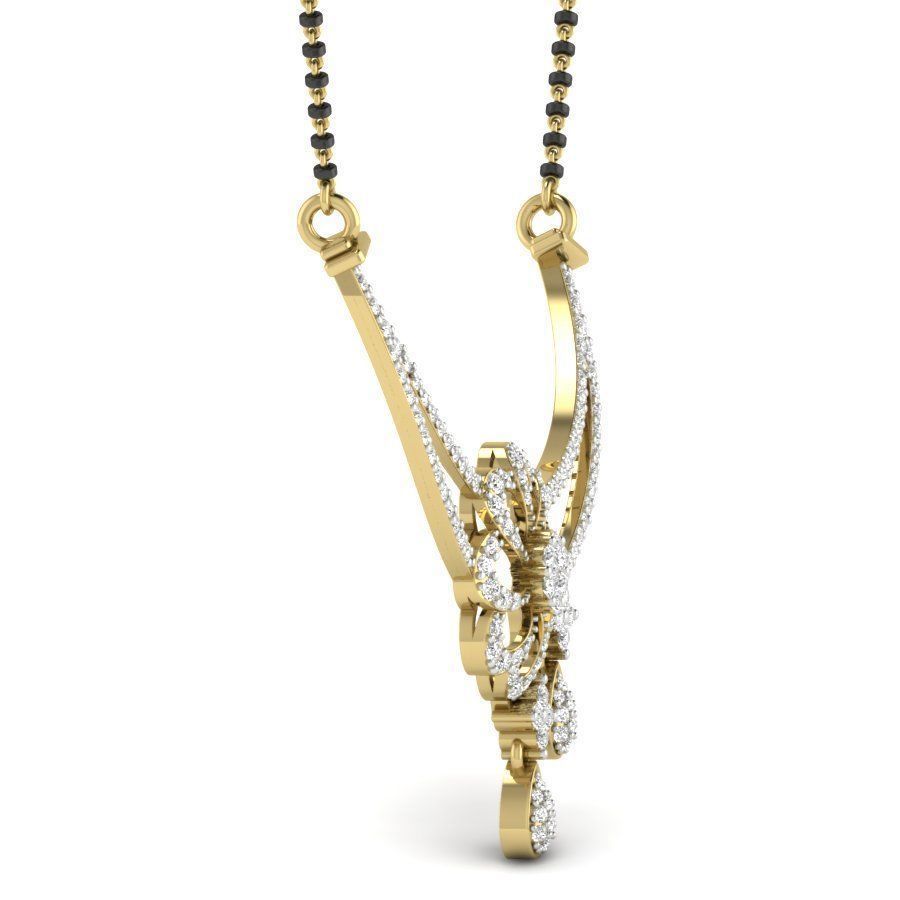 Diamond Necklace 3D print model_9