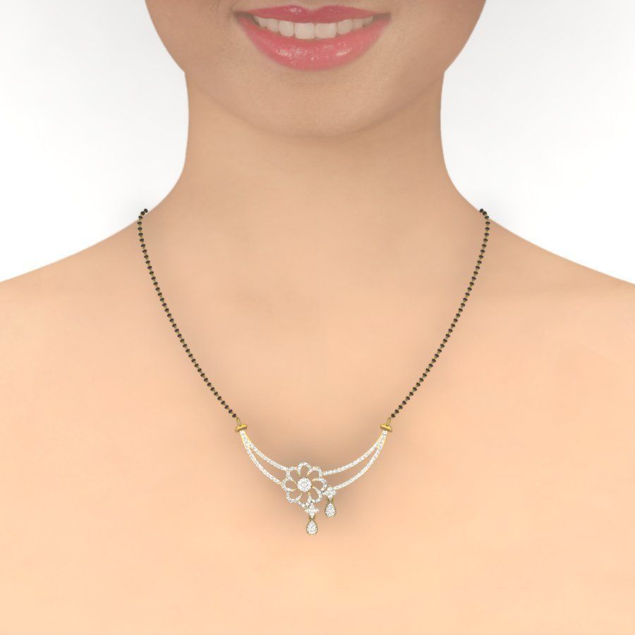 Diamond Necklace 3D print model_7