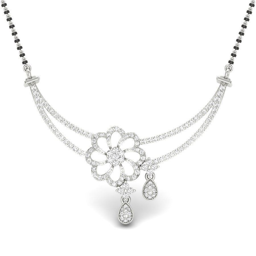 Diamond Necklace 3D print model_3