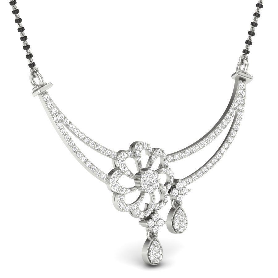 Diamond Necklace 3D print model_4