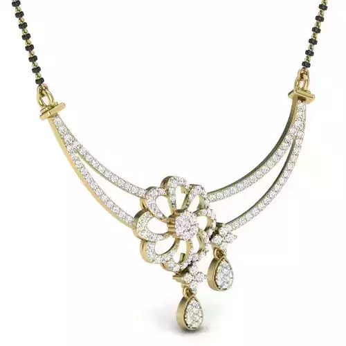 Diamond Necklace 3D print model Diamond Necklace 3D print model