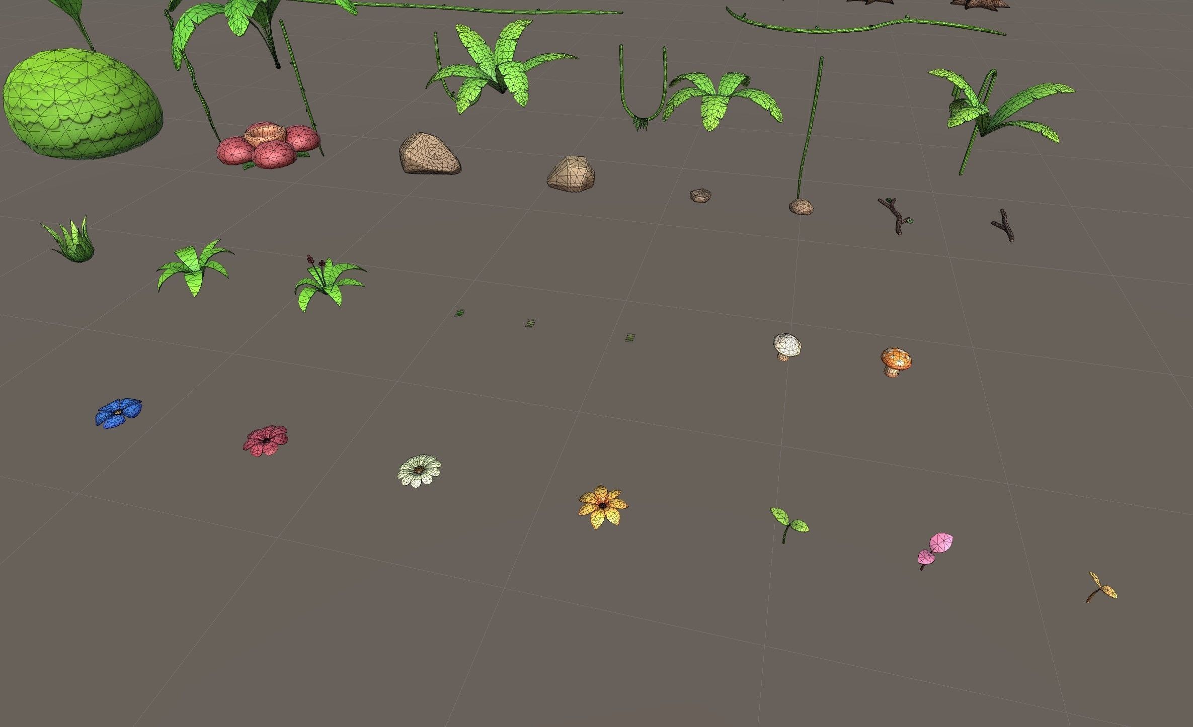 Low Poly Jungle Pack Low-poly 3D model_8