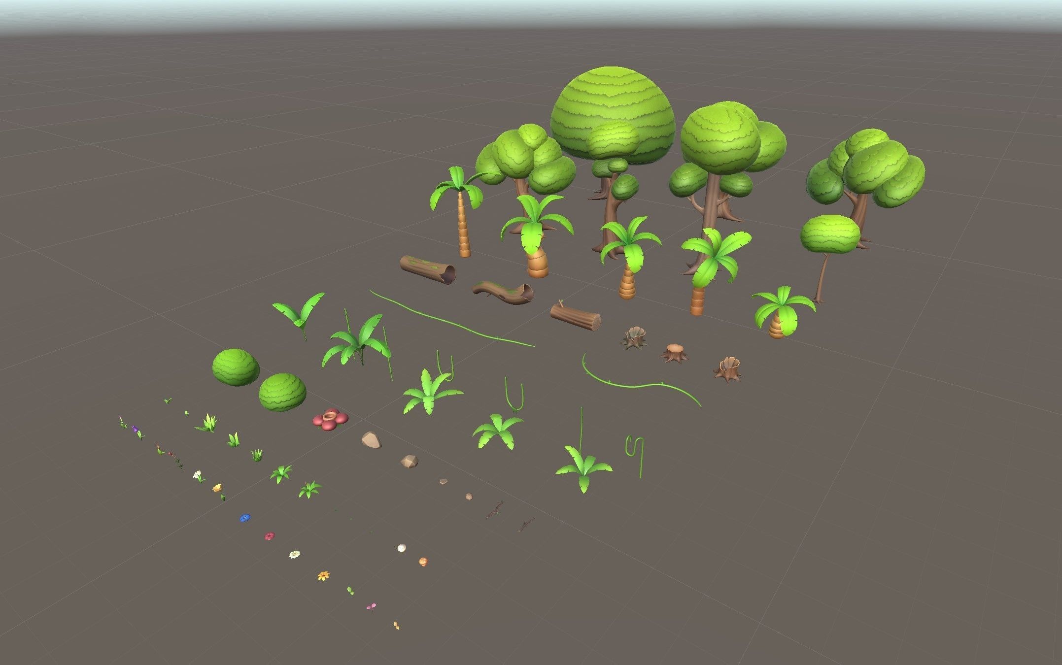 Low Poly Jungle Pack Low-poly 3D model_5