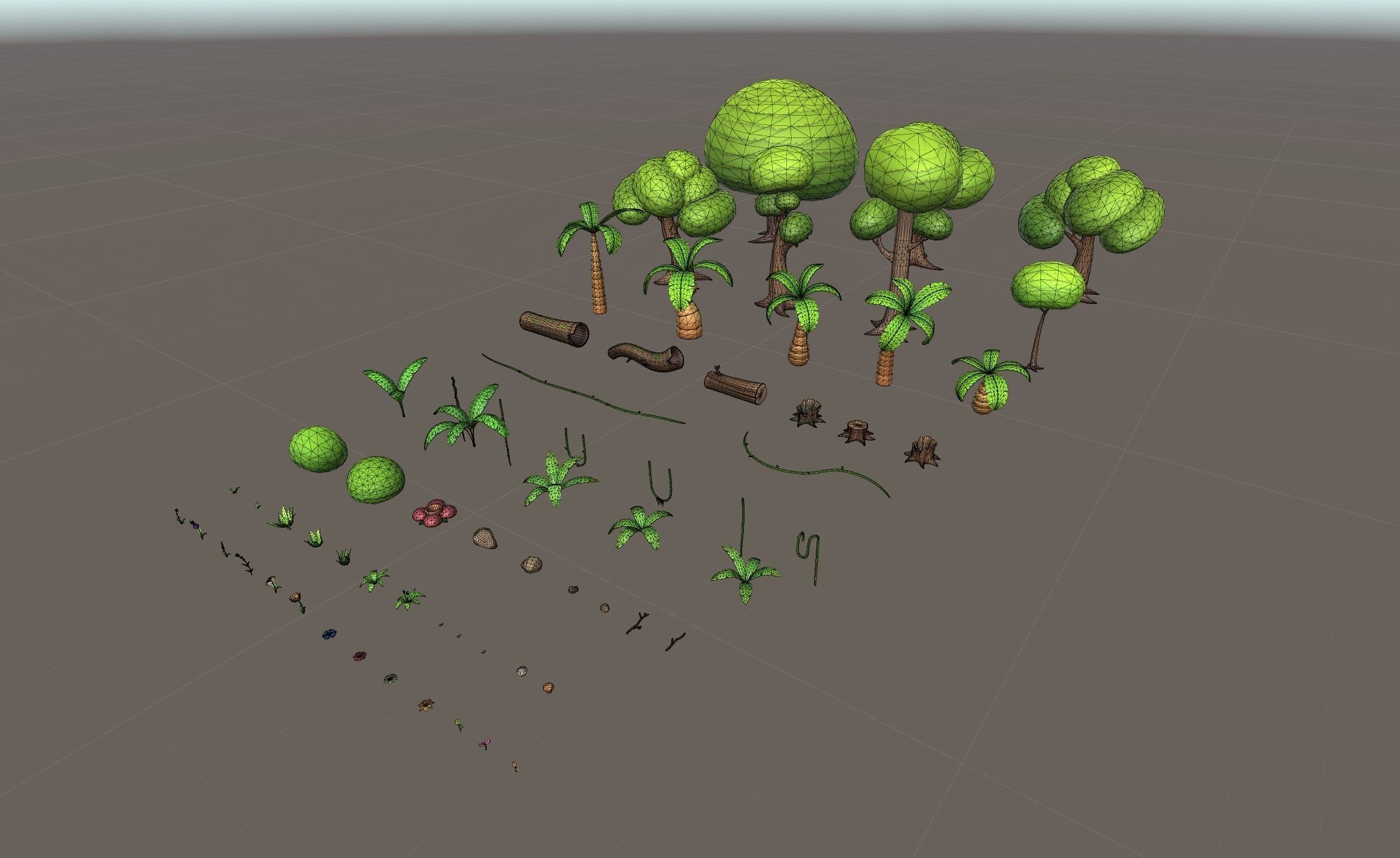 Low Poly Jungle Pack Low-poly 3D model_6