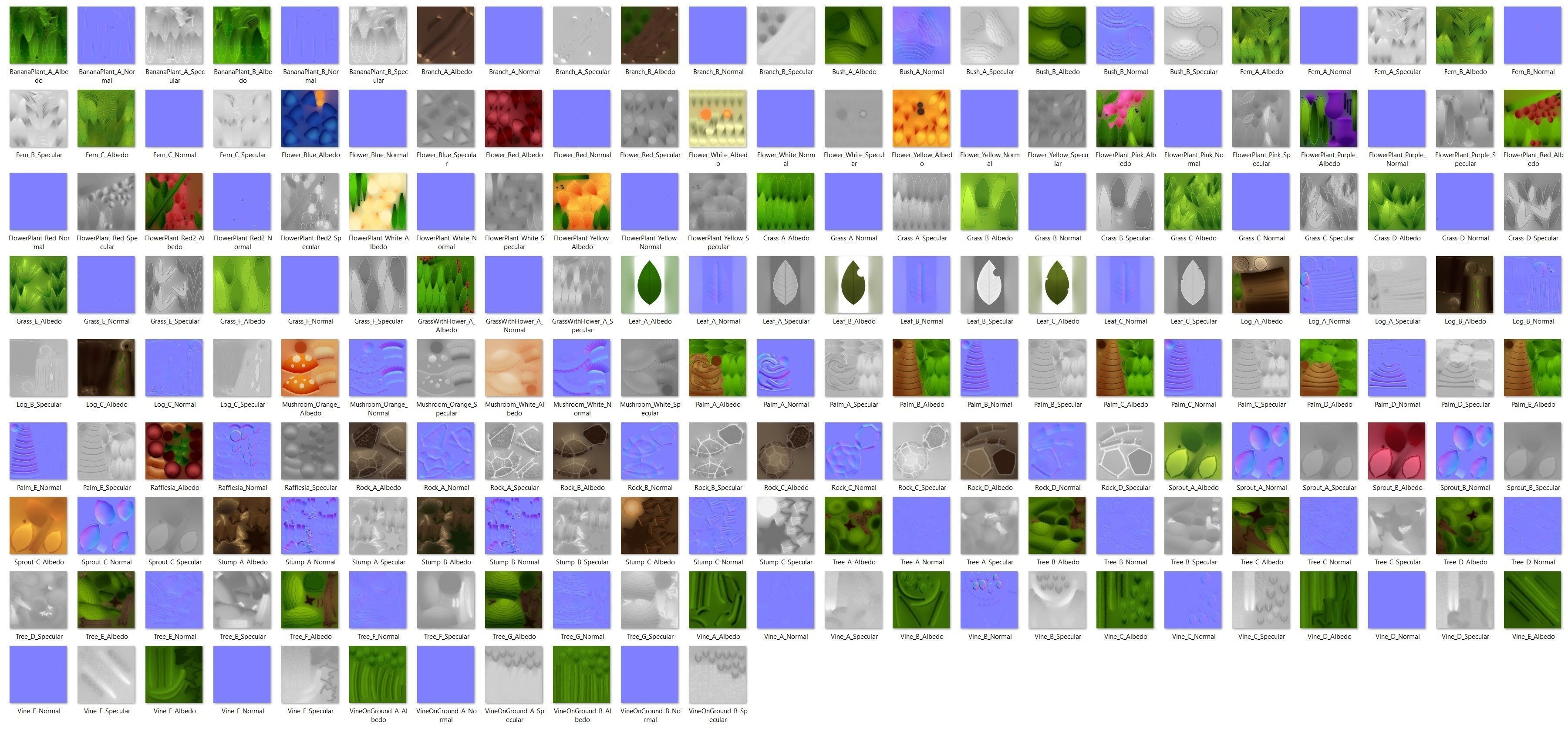 Low Poly Jungle Pack Low-poly 3D model_18