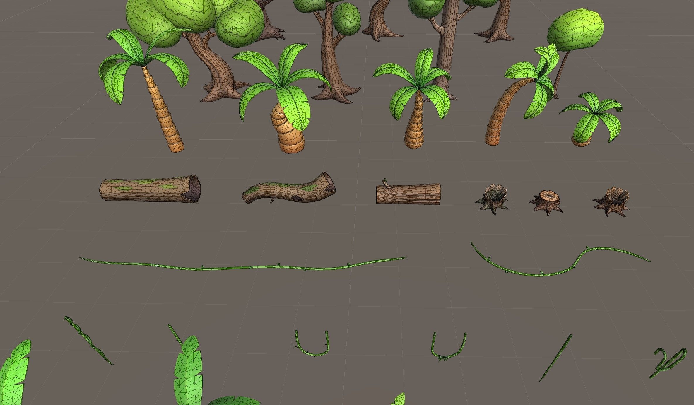 Low Poly Jungle Pack Low-poly 3D model_11