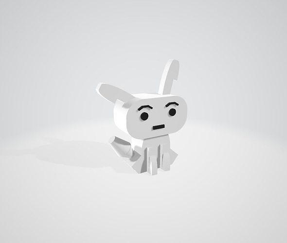 Crayon Shin-chans Dog Free 3D model