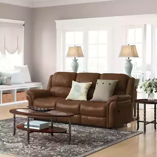 Reclining Sofa - 3 Colour 3D model