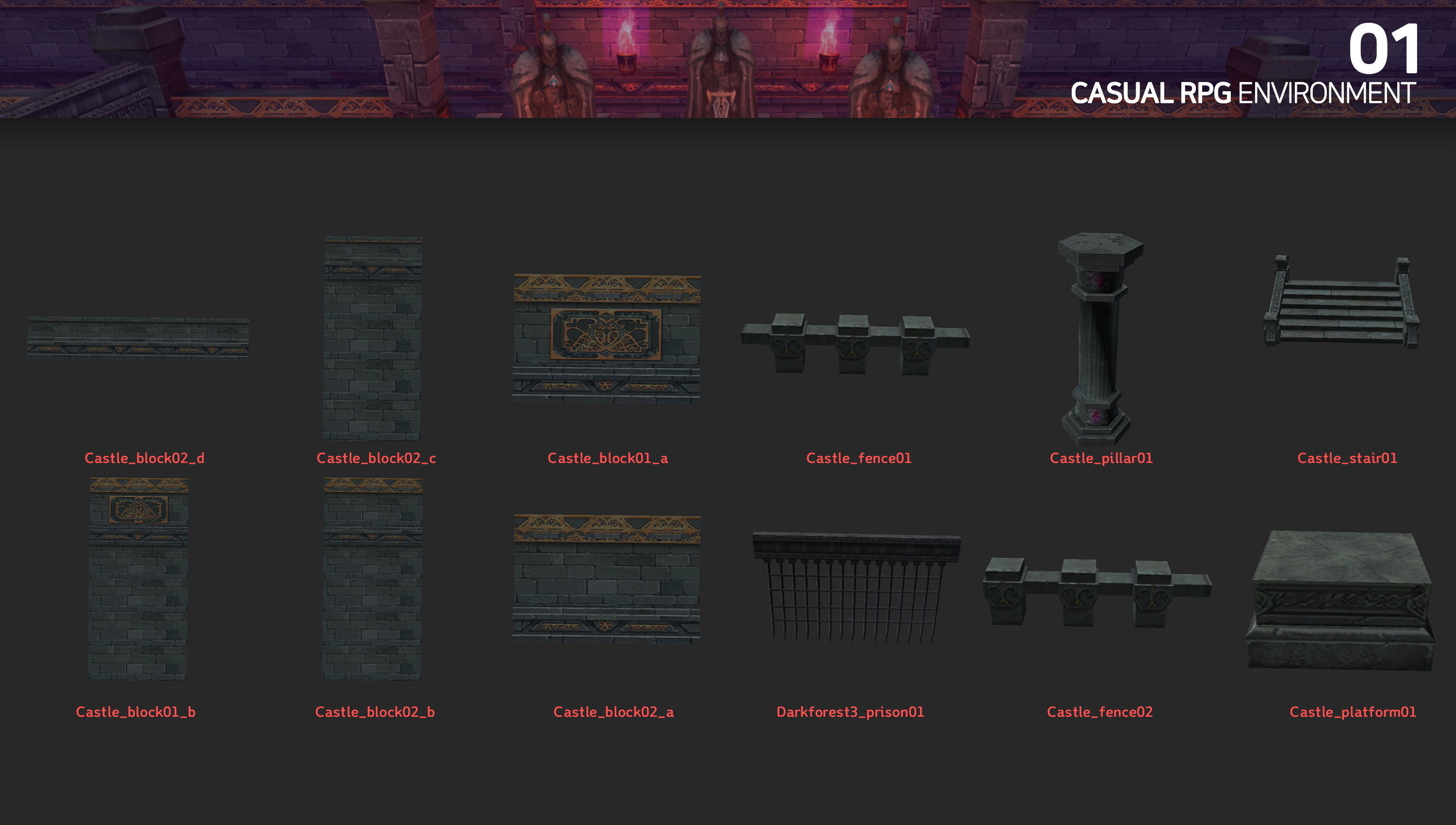 Casual RPG Environment 01 Low-poly 3D model_3