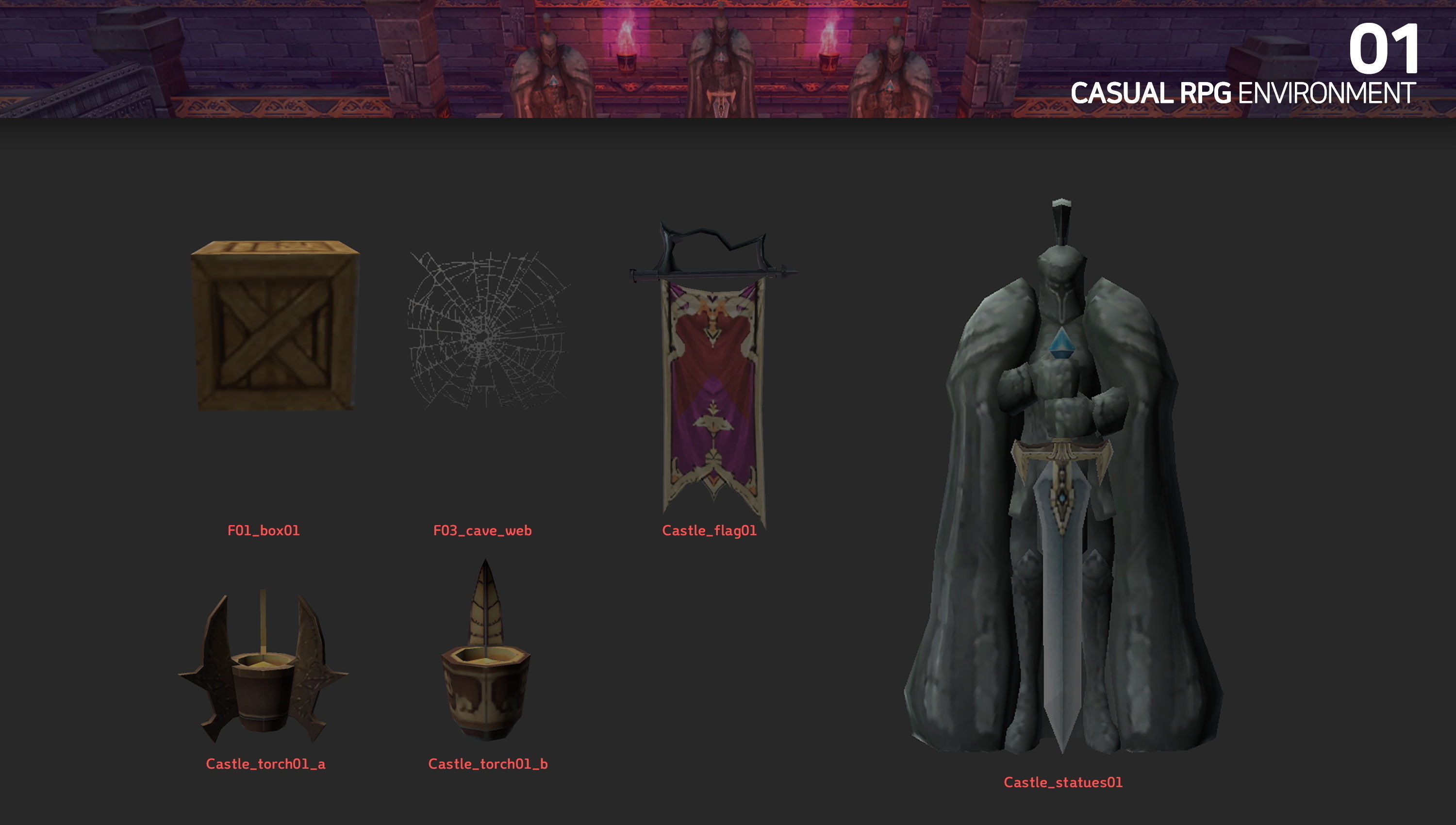 Casual RPG Environment 01 Low-poly 3D model_4